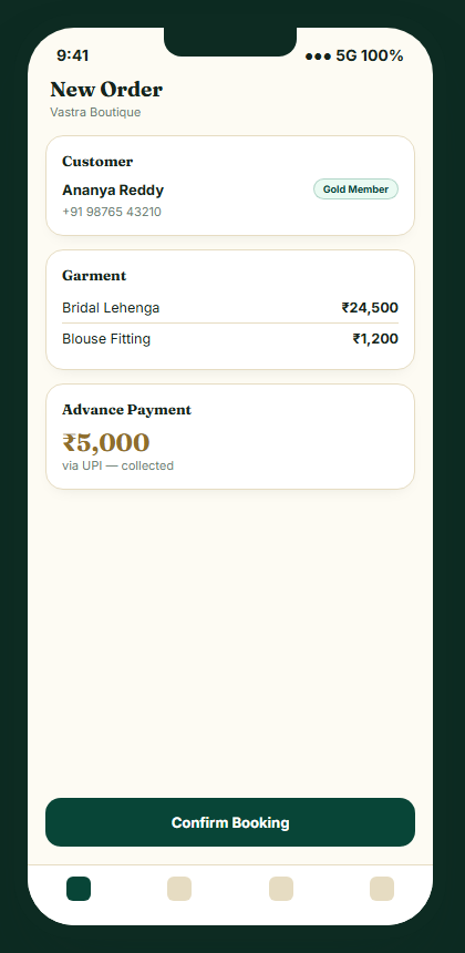 Book an order in seconds