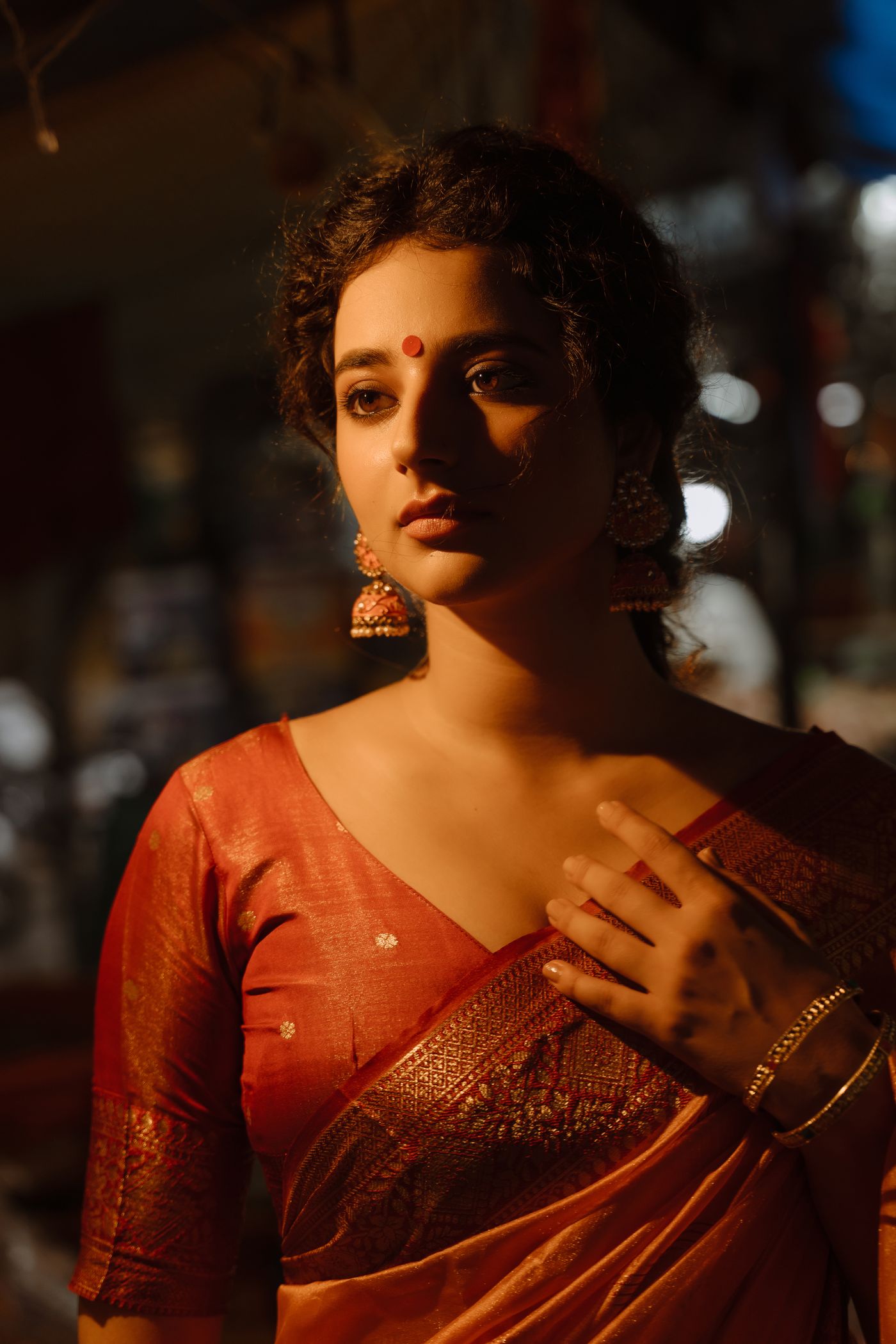 Handwoven South Indian silk saree